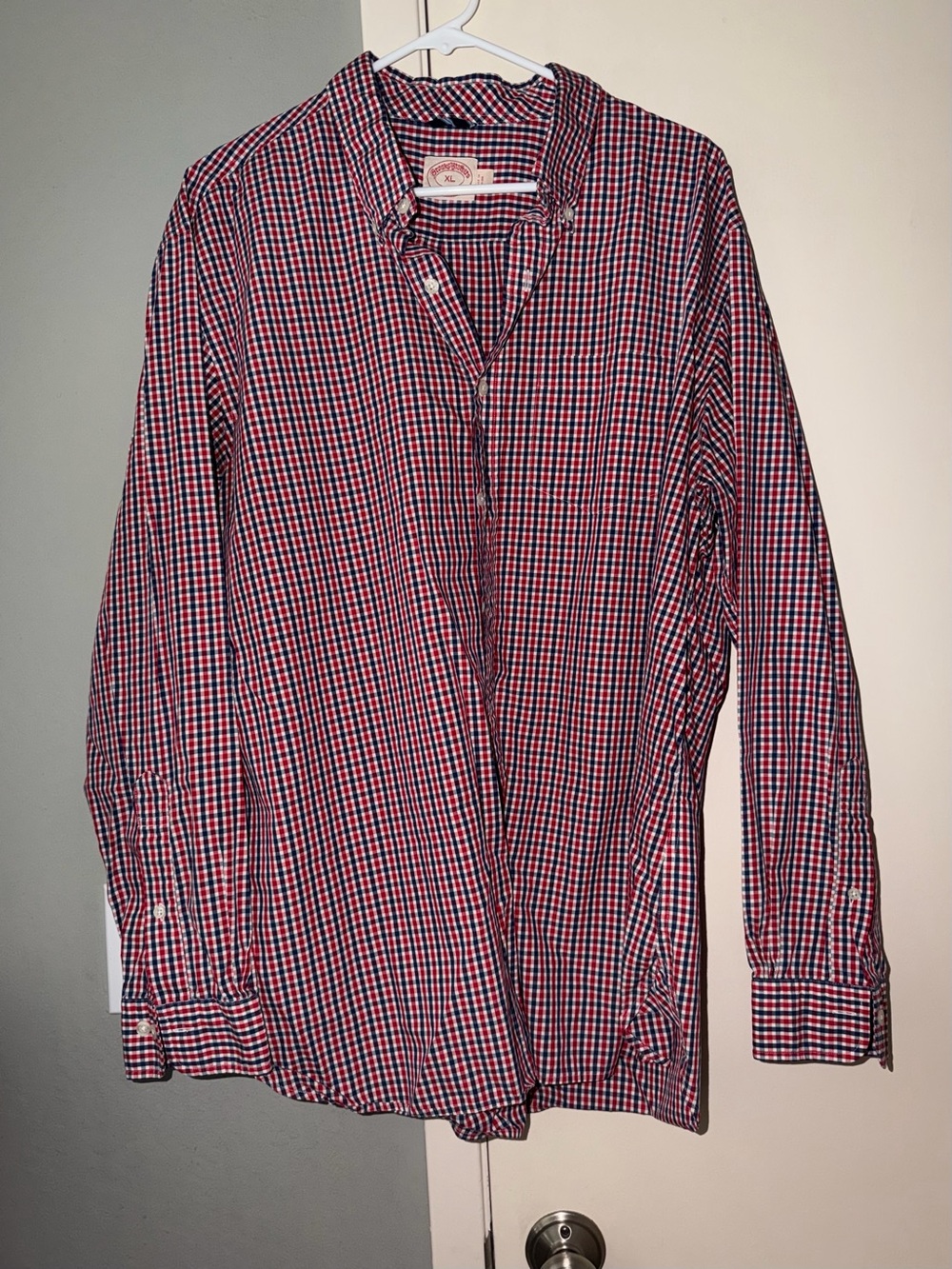 Brooks’s Brothers Red and Blue Micro-Check Button-Down Shirt